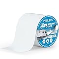 PAULINN RV Roof Sealant Tape, 6 Inch X 50 Foot Natural White Roofing Repair Tape, UV & Weatherproof Roof Seal Tape for RV Camper Trailer Boat Sealing Leak Repair