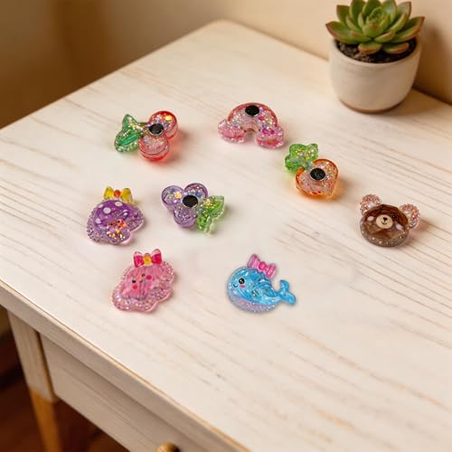 Imanes decorativos de animales y frutas 9 piezas miniatura 4