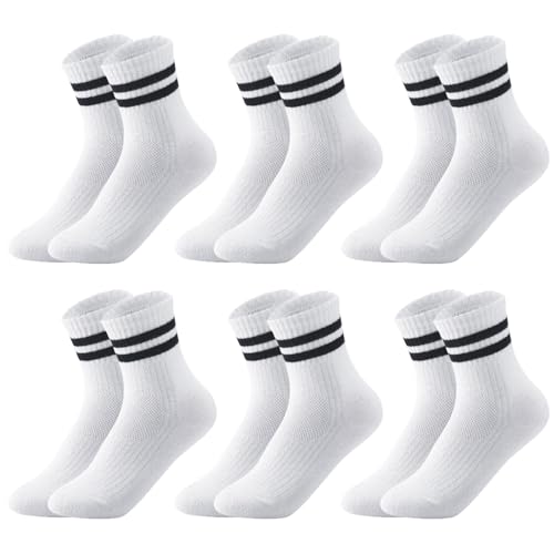 Utensilsto 6 Paar Socken Kinder Tennissocken Kinder 31-34...
