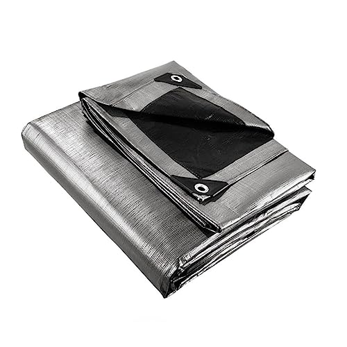 Lona PE cubierta impermeable plata para madera y maquinaria exterior obra 2