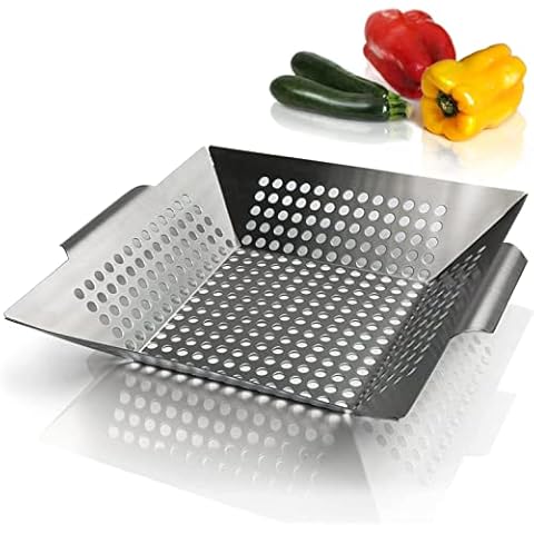 Cesta para barbacoa Amazy con revestimiento Cover