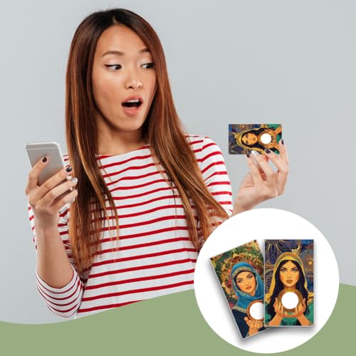 Image of PLIGREAT 120 Pack Divination Style Scratch Off Cards Fortune Teller DIY Make Your Own Scratch Cards with Stickers Scratch to Win Cards DIY Coupon Cards for Small Business Promotion Party Supplies