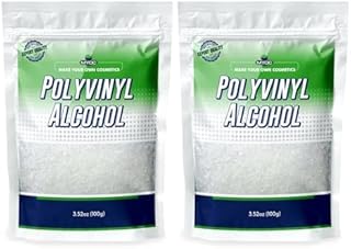 MYOC Polyvinyl Alcohol –100 Gm (3.52 Oz), PVA Hot, Polyvinyl Alcohol Fine Granules, Polyvinyl Alcohol for Spray, Film Forming Polyvinyl Alcohol PVA Hot, Polyvinyl Alcohol Bulk- Pack of 2