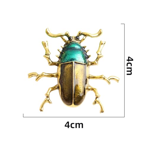 4/12 PCS 4 Pattern Insects Brooches Lapel Pins Crystal Insect Themed Insect Brooches for Women3