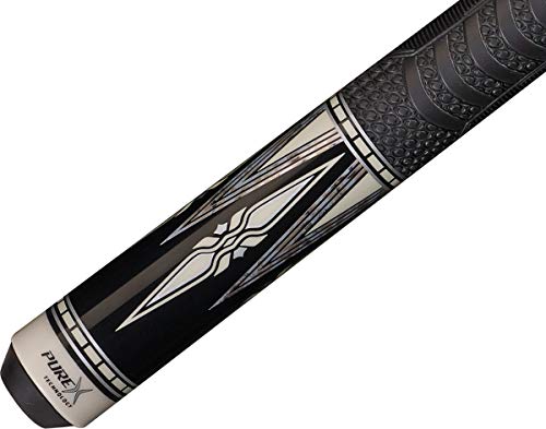 Pure X HXT92 Pool Cue Black with Low Deflection Shaft and Mz Multi-Zone