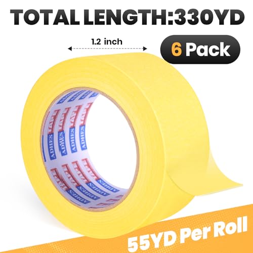 Image of ADHES Yellow Painters Tape Yellow Masking Tape
