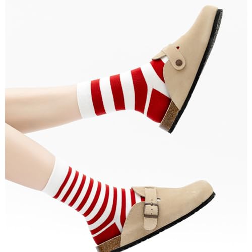 Image of Women's Crew Socks, Casual Athletic Running Cushioned Socks, 5 Pairs