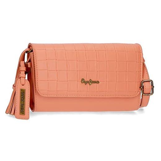 Pepe Jeans Naiara Bandolera con solapa Naranja 23x15x5,5 cms Piel sintética