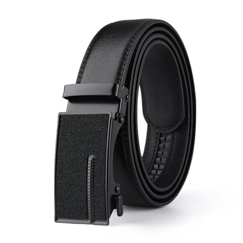 Ceinture en cuir pour homme boucle automatique pour un confort sans trou
