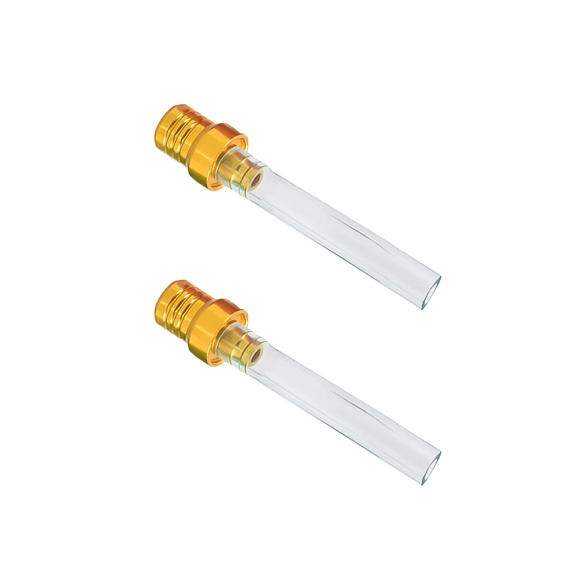 Ohleats 2PCS Breather Hose Gas Fuel Tank Cap, Two Way Valve, Yellow