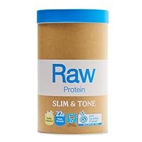 Amazonia Raw Protein Slim & Tone Vanilla Cinnamon - Organic Low-Carb Plant-Based Protein Powder with 22.1g Vegan Protein, Gluten-Free, Low FODMAP, Fermented for Easy Digestion, Rich in Iron & Zinc, 1kg