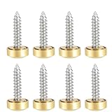 Construction en laiton : la construction en laiton massif de ces clous à vis miroir améliore non seulement leur attrait esthétique, mais offre également une résistance et une fiabilité exceptionnelles.