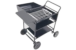 Black Miniature BBQ Grill for Dollhouse Decoration
