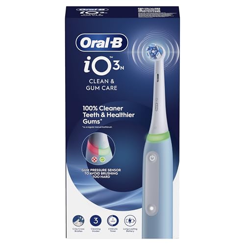 Miniatura 10 de Oral-B Io 3n Cepillo De Dientes Eléctrico Con Mango Recargable, 1 Cabezal Y Estuche De Viaje, Diseñado Por Braun - Azul