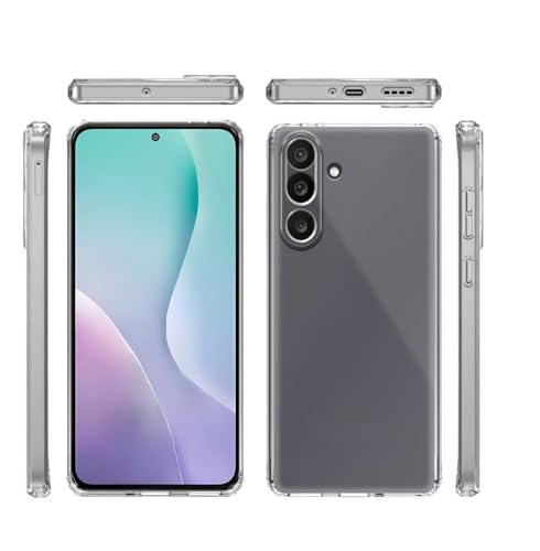 Image of COVERBLACK Soft Rubber Case Back Cover Compatible for Samsung Galaxy F56 5G - Transparent
