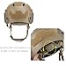 Lightweight Construction Tactical Fast Helmet Integrated NVG Mount Adjustable Size for Adult and Teenager (TAN)