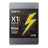 DREVO x1 Series 60 GB SSD 2.5 Pulgadas Unidad de Estado sólido SATA3 Leer 500 MB/s de Escritura 90 MB/s