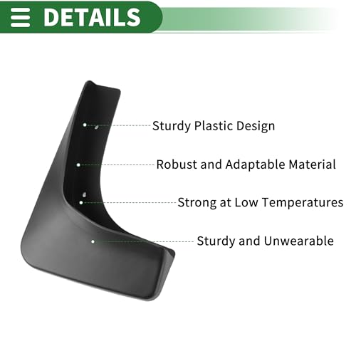 Image of Motoforti Mud Flaps Splash Guards Mud Guards for Mitsubishi Outlander (3.0) 2008-2013 W /Mount Accessories