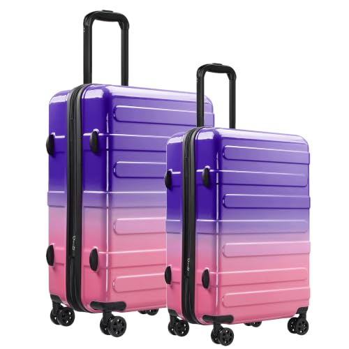 Image of Luggage Set With Spinner Wheels, Carry On Suitcase with TSA Lock, Expandable Checked Suitcase for Women