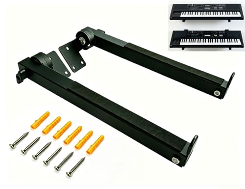 HzCHSyanna Heavy-Duty Steel Slatwall piano wall mount ,Can be rotated by 180°,Telescoping Arms...