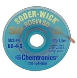 CHEMTRONICS 80-4-5 BRAID, DESOLDERING, ROSIN SD, 5FT (1 piece)