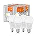 Produktbild LEDVANCE Smarte LED-Lampe mit WiFi Technologie, Sockel E27, Dimmbar, Warmweiß (2700 K), ersetzt Glühlampen mit 100 W, SMART+ WiFi Classic Dimmable, 4er-Pack