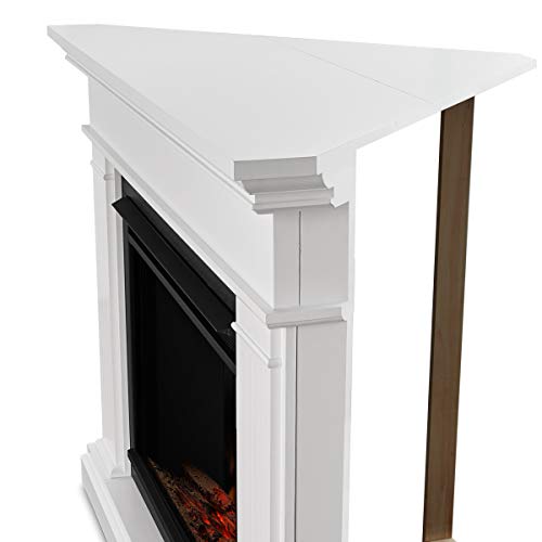 Real Flame Kennedy Grand Corner Electric Fireplace, White Real Flame Kennedy Grand Corner Electric Fireplace, White