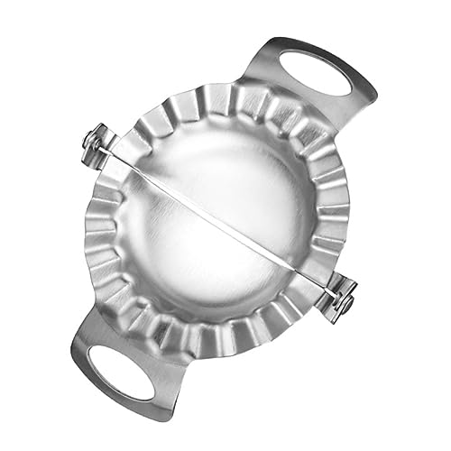 OKUMEYR Stainless Steel Dumpling Maker Mold Large Dough Press Tool for Home Kitchen for Ravioli Empanadas and Pies Easy to and Use Crimped Design for Sealing