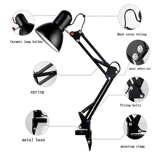 Image of Tattoo Gizmo Modern LED Floor Lamp for Living Room -Adjustable Reading Lamp with Flexible Neck, Eye-Care Light, Energy Saving Standing Lamp for Bedroom & Office