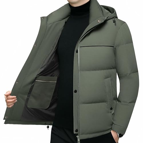 Abrigo de plumón masculino de diseño medieval largo y refinado 4