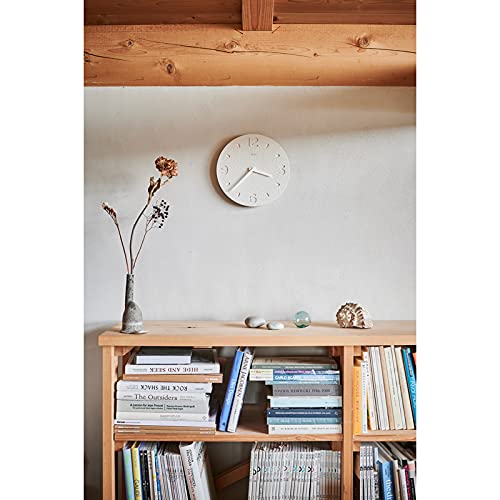 Amazon.co.jp: レムノス 掛け時計 アナログ 珪藻土 白 珪藻土の時計