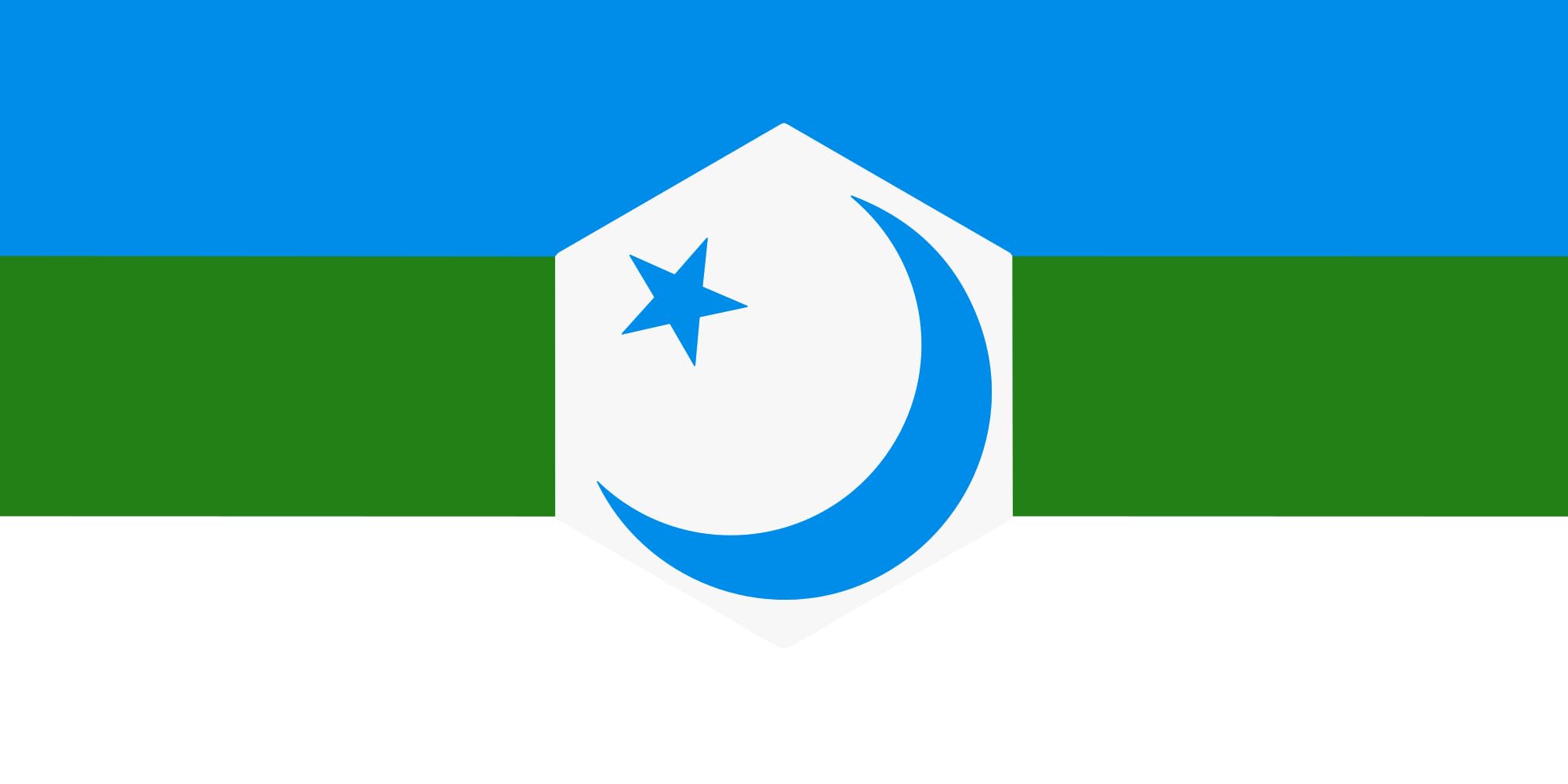 Drapeau Bashkir Resistance de qualité supérieure format paysage