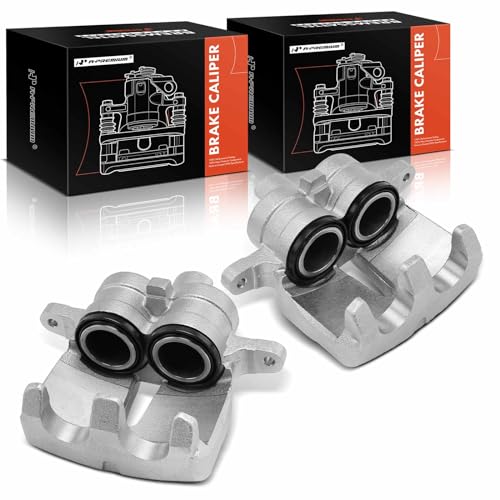 A-Premium Disc Brake Caliper Assembly Without Bracket Compatible with Select Land Rover Models - For Range Rover Sport 2006-2009 4.4L, LR3 2005-2009 4.0L 4.4L - Front Driver and Passenger Side