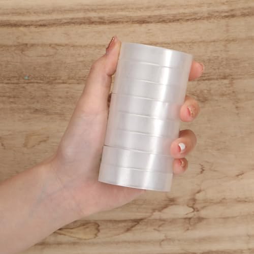 Image of Jetec 24 Rolls Clear Tape Bulk Transparent Invisible Tape Refills 1 /2 x 1260 Inches Glossy for Gift Wrapping Dispenser Office School Home Use Gift Wrap Desk Supplies