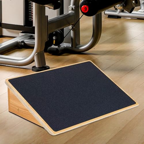 Tabla inclinada de madera para estiramiento de pantorrillas miniatura 5