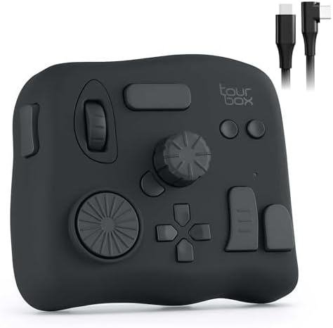 （19:30時点） TourBox NEO 公式ストア プロ 左手デバイス 片手キーボード イラスト制作 画像 動画編集 絵描き アニメ デザイン 絵師 カスタム マクロ ショートカット ブラインド操作 Clip Studio Paint Illustrator DaVinci Resolve Premiere Lightroom Photoshop 板タブ 液タブ ペンタブ用 マウス Windows/Mac対応