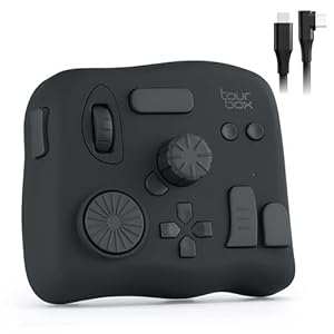 TourBox NEO 公式ストア プロ 左手デバイス 片手キーボード イラスト制作 画像 動画編集 絵描き アニメ デザイン 絵師 カスタム マクロ ショートカット ブラインド操作 Clip Studio Paint Illustrator DaVinci Resolve Premiere Lightroom Photoshop 板タブ 液タブ ペンタブ用 マウス Windows/Mac対応