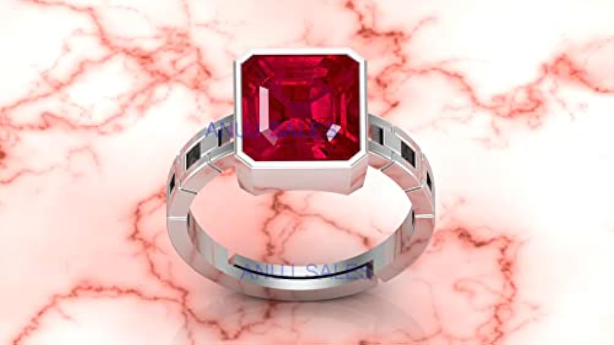 14.00 Ratti Natural Burma Ruby Gold Ring
