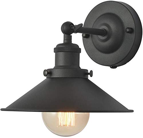 Preisvergleich Produktbild Industrielle Retro Schwarz Metall Edison Style Wandleuchte Lampe Retro Industrielle Beleuchtung Pendelleuchte Lampe Regenschirm Lampenschirm