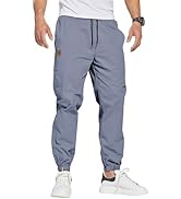 ZOXOZ Joggers for Men Tracksuit Bottoms Mens Cargo Trousers Work Trousers Men Drawstring with Poc...