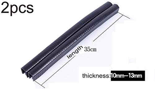 Dreamfire Skateboard Nose Guard Tail Guard Edge Protection Rubber Strip Longboard Deck Edge Protector Boys, Girls, Youths, Beginners 30Cm Black #TOP1