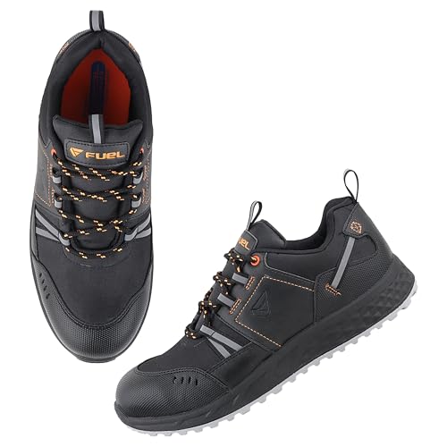 Image of FUEL Flute BIS 15298-3 Certified ISI Marked PVC Double Density with Kevlar Insole & Breathable Mesh in Steel Toe Cap (150J) Industrial Work Safety Shoes for Men