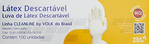 Volk Luva Latex G C/Po 100Un, Volk