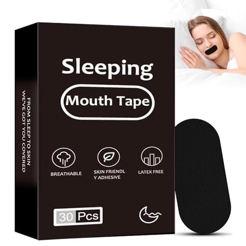 30 Pack Sleep Strips Yakiter Sleep Tape Mouth Tape for Sleeping Specially Designed for Lip Contact Mouth Sleep Tape for Improved Nasal Breathing and Reduced Snoring- Stop Snoring Aids for Women & Men