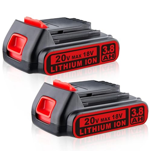 Image of 2PACK 3.8Ah 18V LXBR20 Replacement for Black and Decker 18v battery Compatible with LBXR2520 LBXR2020 LB2X3020 LBX20 LB2X4020 LBX4020 Cordless Power Tools(20VMAX)