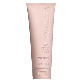 VEGAMOUR GRO Revitalizing Shampoo - KarmatinTM Peptide & Caffeine, Gently Cleanses, Builds Strength & Resilience, Vegan & Cruelty-Free