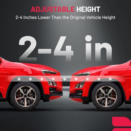 BDFHYK Coilovers Compatible with Honda Civic 2012-2015 Shock Absorber Replacement 4 PCS, Adjustable Height Coilovers Suspension Kit Lowering Kit, Red by BDFHYK - Image 2