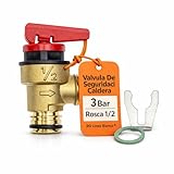RO Linea Blanca ® Valvula Seguridad 3 Bar Compatible Con Caldera Saunier Duval Ferroli Fagor Rosca 1/2 Salida 90º Enganche Rapido Anclaje 21 Mm Isofast Themaclassic Semiatek Codigos S1006700 39818270