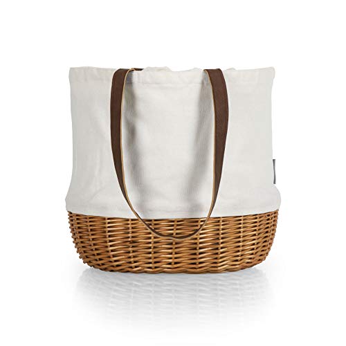 PICNIC TIME Star Wars Coronado Canvas and Willow Basket Tote Picnic Bag with Drawstring Closure and Durable Handles, Beach and Market Tote for Everyday Carry (Beige Canvas) by PICNIC TIME - Used condition - Image 6