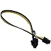 COMeap (2-Pack) 6 Pin male to 8 Pin (6+2) male PCI Express Power Adapter Cable for Graphics Video Card 20-inch (51cm)